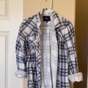 Rails Blue/White Flannel
